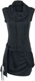 R.E.D. by EMP R.E.D. Rock-Engineered Design Zwart kort jurkje met hoge hals - Dames - S