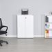 Elegant Diamond White Bookshelf, 72 cm x 109 cm x 34 cm
