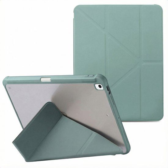 imoshion Tablet Hoes - Geschikt voor Apple iPad 9/8/7 10.2 inch (9e generatie 2021 / 8e generatie 2020 / 7e generatie 2019) - Bookcase- Donkergroen