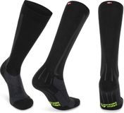 DANISH ENDURANCE Compressiekousen Dames & Heren - 21-26 mmHg - Zwart/Grijs - Maat 48-51 - 1 paar