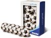 Longridge Golfballen voetbal print 6 stuks zwart-wit