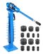 VEVOR Pijpenbuiger, pijpbuigmachine met max. buitendiameter van 50,8 mm en 14 buigmallen, 200° pijpbuiggereedschap voor koperen, aluminium en ijzeren pijpen, HVAC, airconditioning, koelkasten en autoreparaties