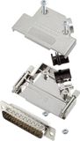 encitech D45PK-M-25-HDP44-W-K 6355-8057-03 D-sub male connectorset 45 ° Aantal polen: 44 Soldeerkelk 1 stuk(s)