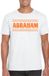 Bellatio Decorations Verkleed shirt voor heren - abraham - wit - glitter - verjaardag/themafeest - 50 jaar M