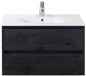 BES LED Dante Badmeubelset 80 cm - Black Oak - Keramische Wastafel Wit Enjoy