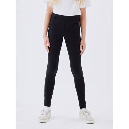 NAME IT KIDS legging NKFVIVIAN - zwart - biologisch katoen