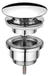 Cornat T317402 permanente afvoer 1 1/4 inch, chroom