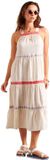 Superdry Sleeveless Embroidered Jurk Beige M Vrouw