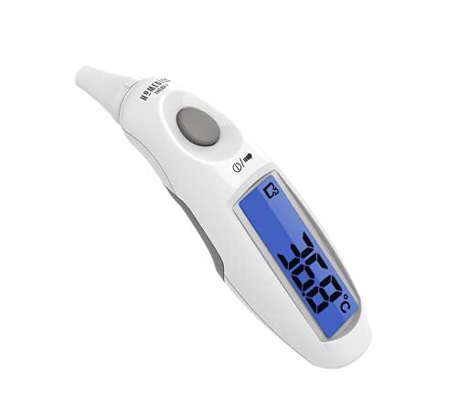 HoMedics TheraP Jumbo Display Ear Thermometer - Waterproof, Quick, Compact and Portable with instant 1-second Measurement and Easy to Read LCD Display