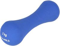 HMS Gietijzeren Dumbbell met Neopreen Coating - 2 kg Blauw