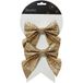 Kaemingk Christbaumschmuck, Schleifen mit Clip 12cm 2er Set gold