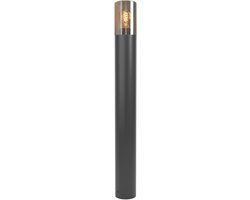 Eglo Cropani Staande lamp Buiten - E27 - 80 cm - Zwart/Grijs/Transparant