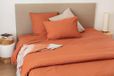 Drap Cap Ferret, coton lavé, 240x260 cm, couleur : gingembre