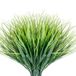 JEMONG 12 bundels kunstgrassen buiten UV-bestendig nepgras vervaagt niet van kunstgras van kunststoffen voor in de tuin, raamdoos decoratie (groen gras)