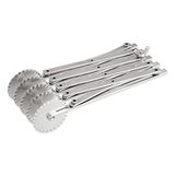 thermohauser Deegsnijder (roestvrij staal) 5-delig, met gegolfde snijwielen, wielmaat 5,5 cm