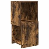 vidaXL Hoekkast 30,5x30x65cm bewerkt hout gerookt eiken