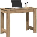 Maison Exclusive - Bureau, chêne artisanal, 100x45x75 cm, panneau de particules