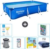 Bestway Rechthoekig Steel Pro Zwembad - 300 x 201 x 66 cm - Blauw
