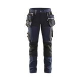 Blaklader Dames werkbroek met stretch 7115-1343 - Donker marineblauw/Zwart - D25