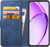 Rosso Element Oppo A80 Hoesje Book Case Wallet Blauw