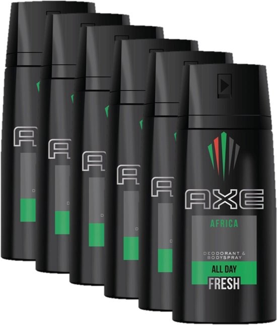 AXE - Africa - deodorant spray - 6 x 150 ml
