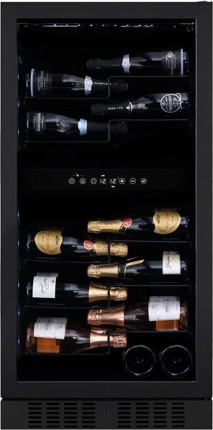 Dunavox Sera-58 Wijnkoelkast - DX-58.258DMB - Mat Zwart