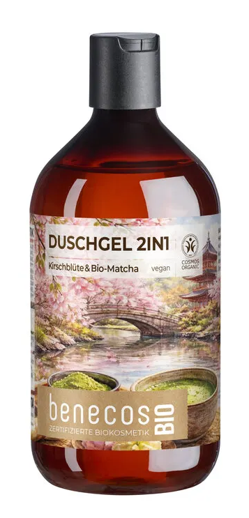 Benecos Bio 2-in-1 Douchegel Cherry Blossom & Matcha