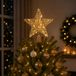 Lumineo Star Tree Topper 15 LEDs H27cm Battery Gold/Warm White