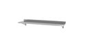 HENDI Wandplank, met 2 bevestigingsbeugels, met opstaande rand, afneembaar voor eenvoudige reiniging, tot 25kg/m2, wandrek, zwevende plank, 1200x300x(H)250mm, roestvast staal AISI 430