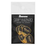 Ibanez PPA16HSGYE Plectra's uit de Wizard-serie, met schuurpapier handvat, 1,0 mm, geel, 6 stuks