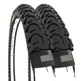 2 banden 16 x 1,75 (47-305) zwarte banden rubber voor fiets mountainbike kinderen