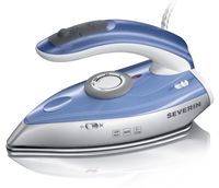 Severin BA 3234 - Fer à repasser de voyage - 1000W - Bleu/Argent