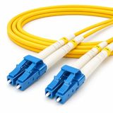 1aTTack.de 1x 5m OS1 / OS2 LWL DX DUPLEX patchkabel LC/UPC - LC/UPC SM SINGLEMODE - 9/125 µm LSZH geel