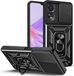 Techsuit Hoesje geschikt voor Oppo A78 5G - Camshield Back Cover - Zwart