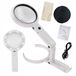 Loupe 8x avec éclairage LED, avec connexion USB ou piles, avec 11 lampes