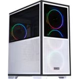 1stPlayer Boîtier Grand Tour E-ATX IF8 ARGB avec panneaux vitrés (Blanc)