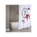 MSV Douchegordijn Polyester Wit 1800 mm x 2000 mm