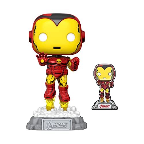 Funko POP Marvel: A60 - Comic Iron Man w/pin