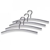 Zeller Present Zeller 17121 Kleerhangers, Set Van 4, Roestvrij Staal Zilver
