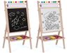 Viking Choice Schoolbord - dubbelzijdig - met papierrol - 62x28x44cm