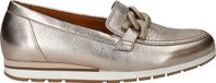 Gabor Dames Loafers Goud Leer Ronde Neus 3-4 cm Hakhoogte Maat 42