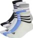 adidas Sportswear 3-Stripes Cushioned Korte Sokken 3 Paar - Unisex - Grijs - Maat 46-48