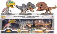 Funko Pop! Jurassic World: Dominion - Therizinosaurus Giganotosaurus & T-Rex Exclusive 3-Pack