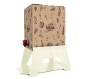 LISA Bacco Porte-bouteille de vin 3 Litres Bag in Box Panna (Crème)