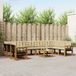 vidaXL Buiten bank set 11 st Natuurlijk en Beige