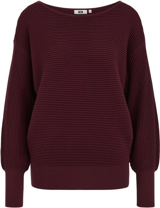 WE Fashion Dames trui met structuur en pofmouwen