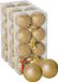 Ger Import 24x pièces boules de Noël paillettes dorées plastique diamètre 3 cm