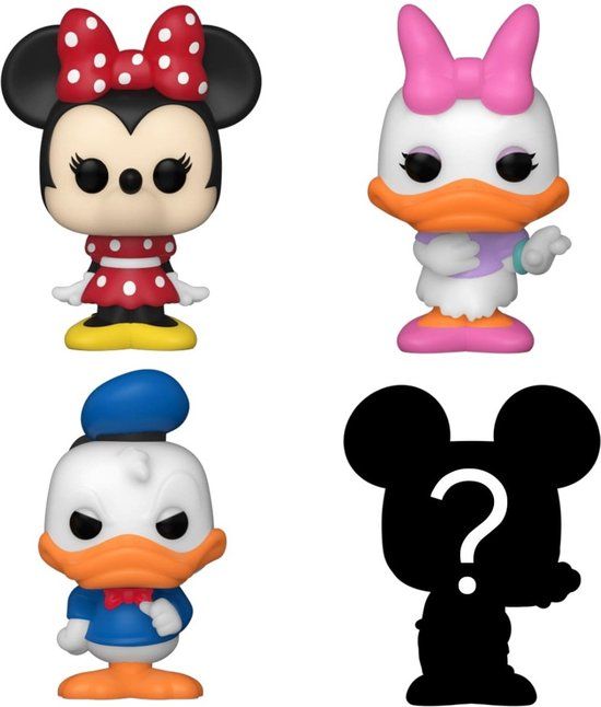 Funko Bitty Pop! Disney Classics Figuur - Minnie, Daisy, Donald en Mystery Chase - 2cm