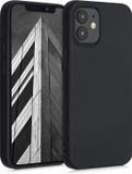 kwmobile telefoonhoesje geschikt voor Apple iPhone 12 mini - Back cover in mat zwart