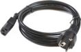 Microconnect PE020405 Netsnoer 0.5m Zwart IEC320 C13 Female